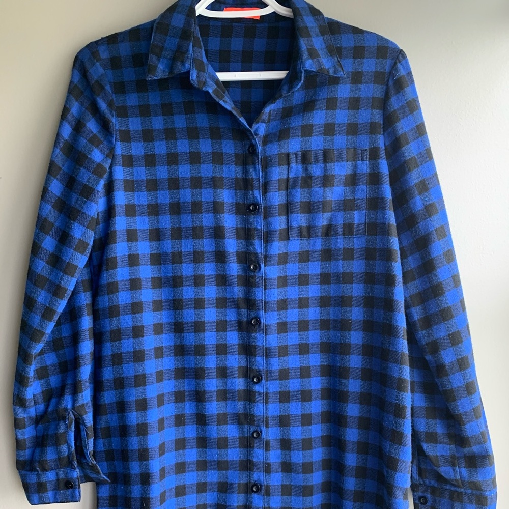 Buffalo Blue Check Flannel Tunic